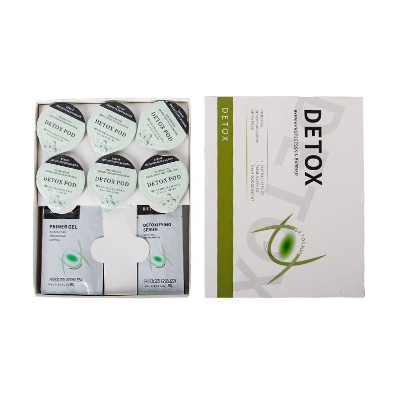 Oxygen Charcoal Revive DETOX GLAM Hydrate CO2 Oxygen Pods Capsule Serum Bubble Facial SPA Facial Kit Skin Rejuvenation