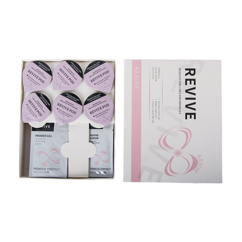 Oxygen Charcoal Revive DETOX GLAM Hydrate CO2 Oxygen Pods Capsule Serum Bubble Facial SPA Facial Kit Skin Rejuvenation