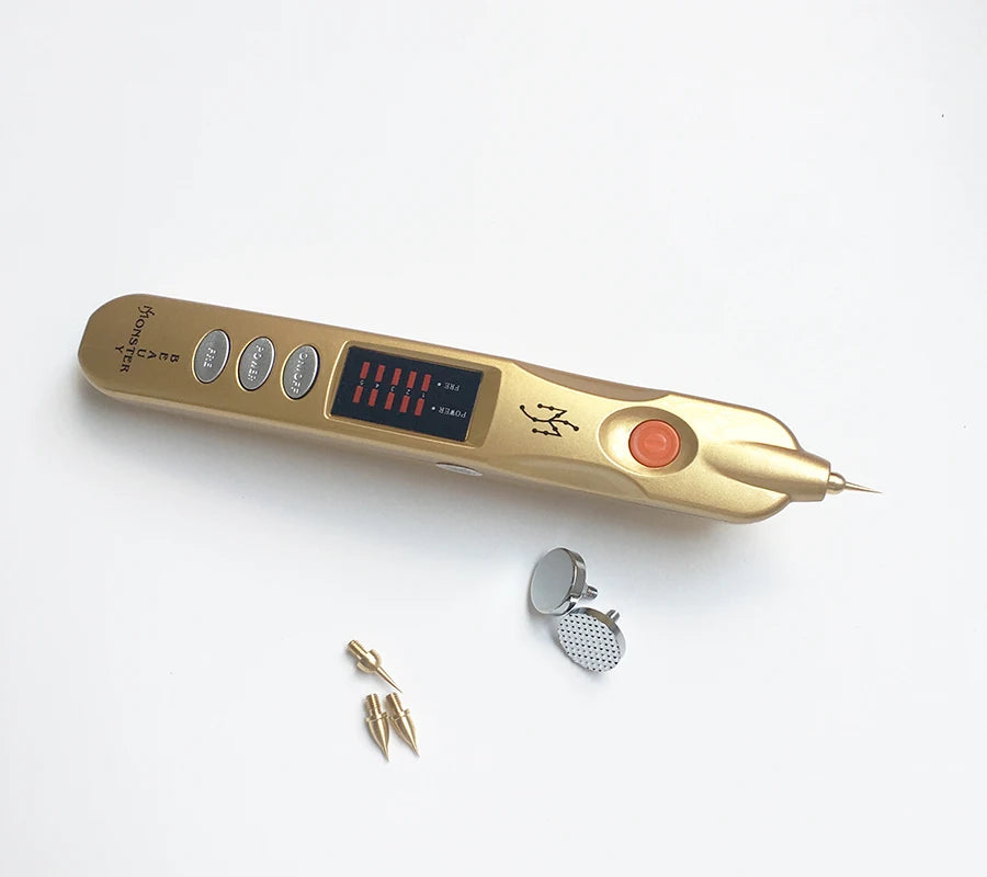New Golden Fibroblast Plasma Pen for Eyelid Lifting Wrinkle Mole Spot Tattoo Removal