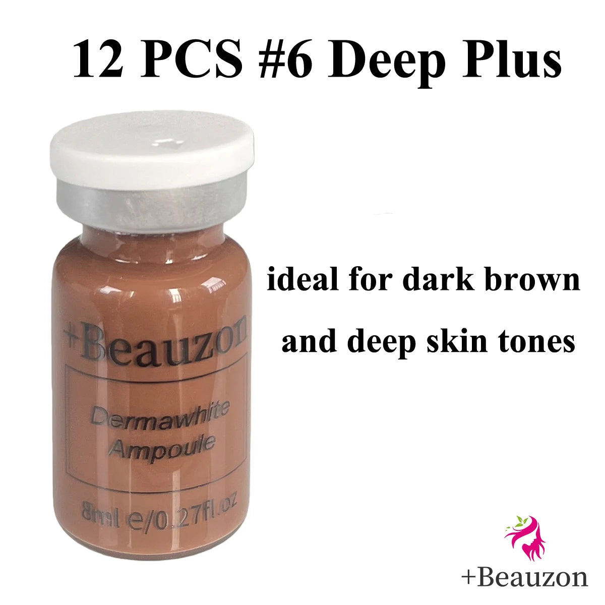 8ml Original Beauzon BB Cream Hyaluronic Acid Facial Glow Serum Ampoule For Microneedle Derma Pen Roller MTS Wrinkle Removal Anti Aging