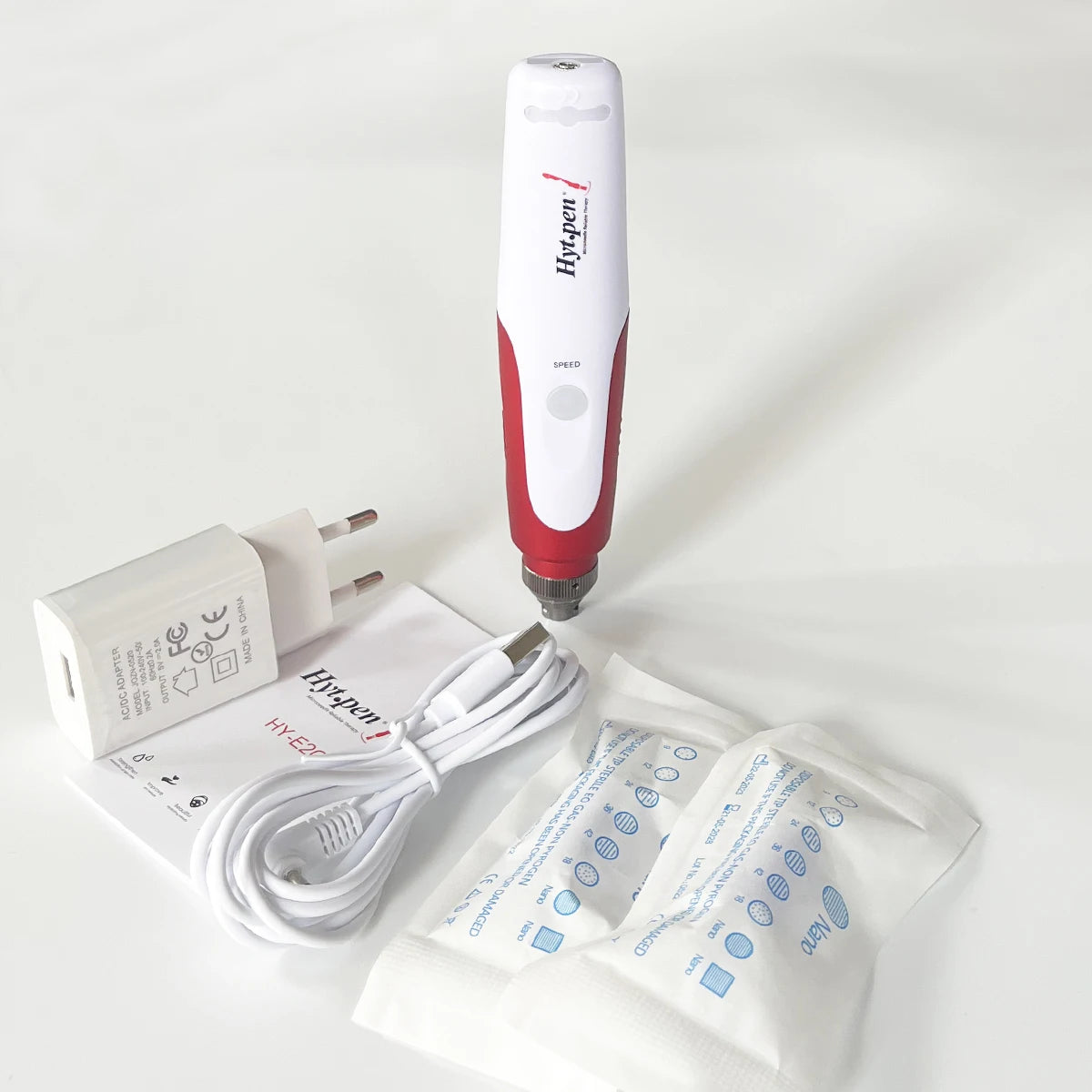 Microneedle Pen Micro Needle Derma Pen Mesotherapy Microneedling Skin Face Care Beauty Machine (Wired)