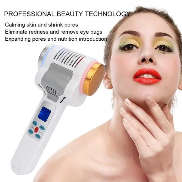 Professional Cryo Hot Cold Hammer Facial Massager Face Lifting Body Face Lift Skin Care Tool Beauty Equipment