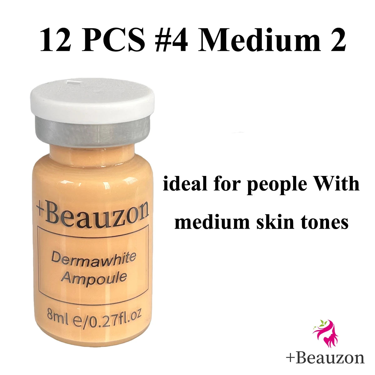 8ml Original Beauzon BB Cream Hyaluronic Acid Facial Glow Serum Ampoule For Microneedle Derma Pen Roller MTS Wrinkle Removal Anti Aging