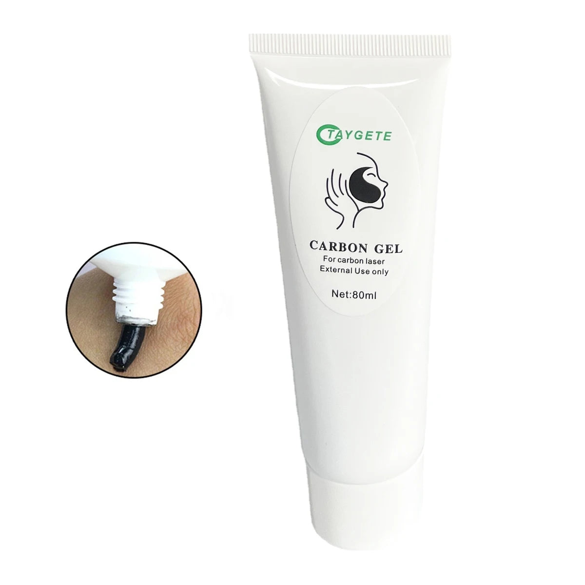 300ml/80ml Carbon Gel Cream Black Carbon Mask For ND YAG Laser Skin Peeling Rejuvenation Whitening Skin Peel Deep Cleaning
