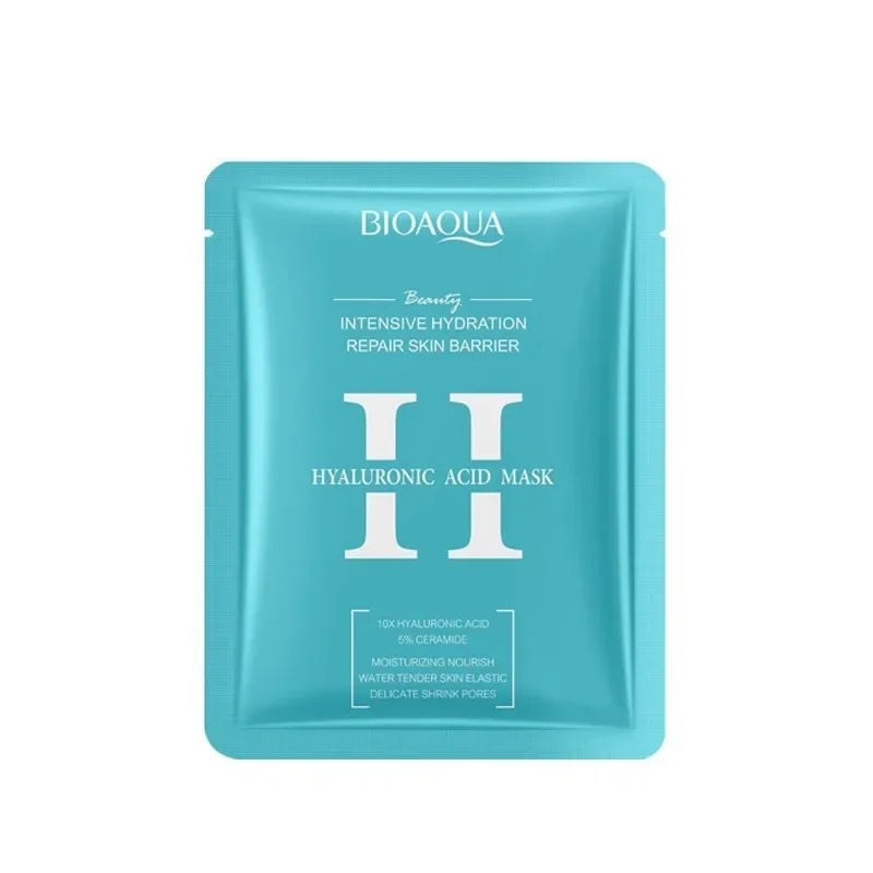 10 PCS Hyaluronic acid VC Antioxidant Niacinamide Whitening Beauty Facial Mask Skin Rejuvenation Care Hydrating Moisturizing