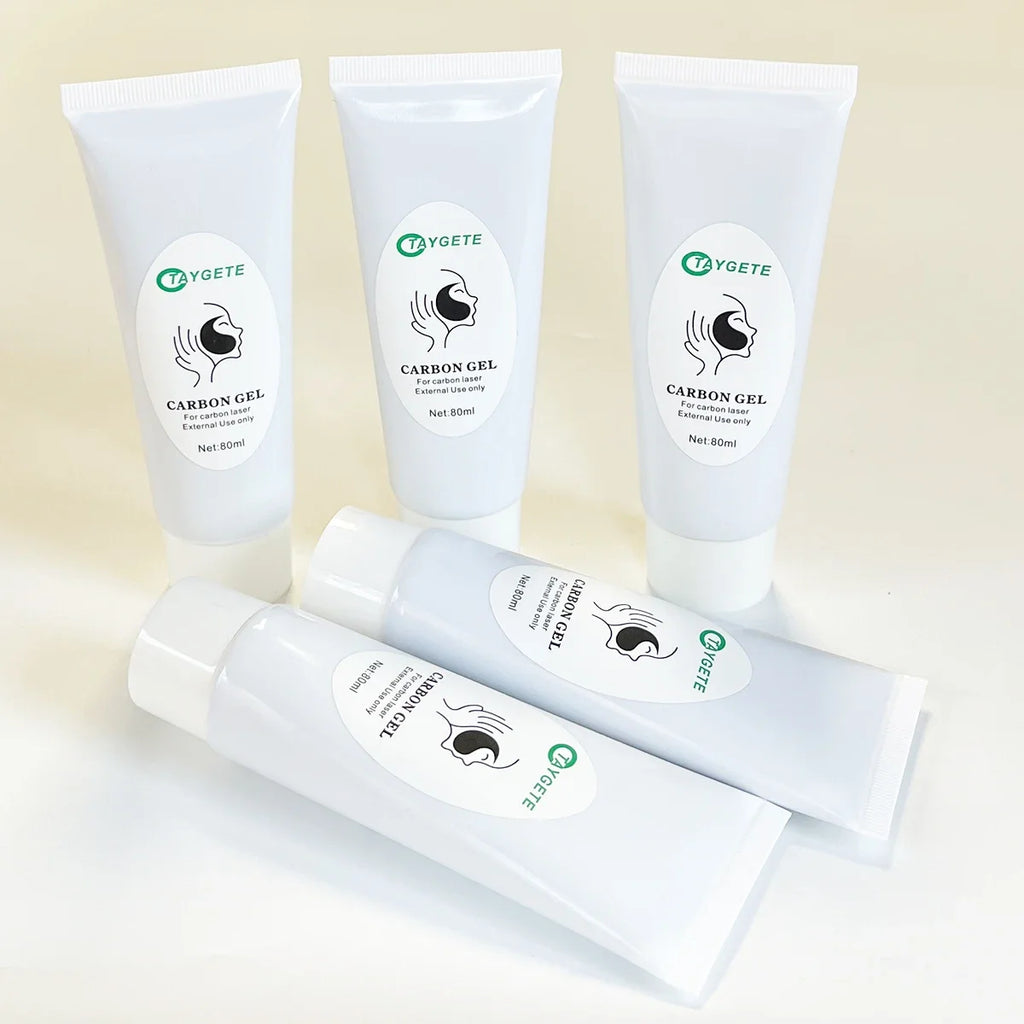 300ml/80ml Carbon Gel Cream Black Carbon Mask For ND YAG Laser Skin Peeling Rejuvenation Whitening Skin Peel Deep Cleaning