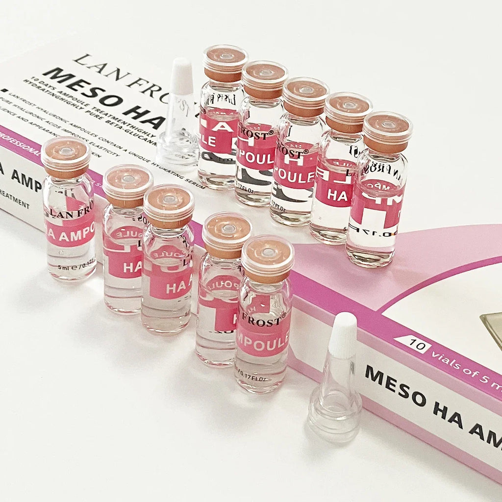 Hyaluronic Acid Microneedling Serum Essence HA Ampoule For Skin Facial Care Moisturizing Hydrating Skin Repair Rejuvenation Smooths Skin