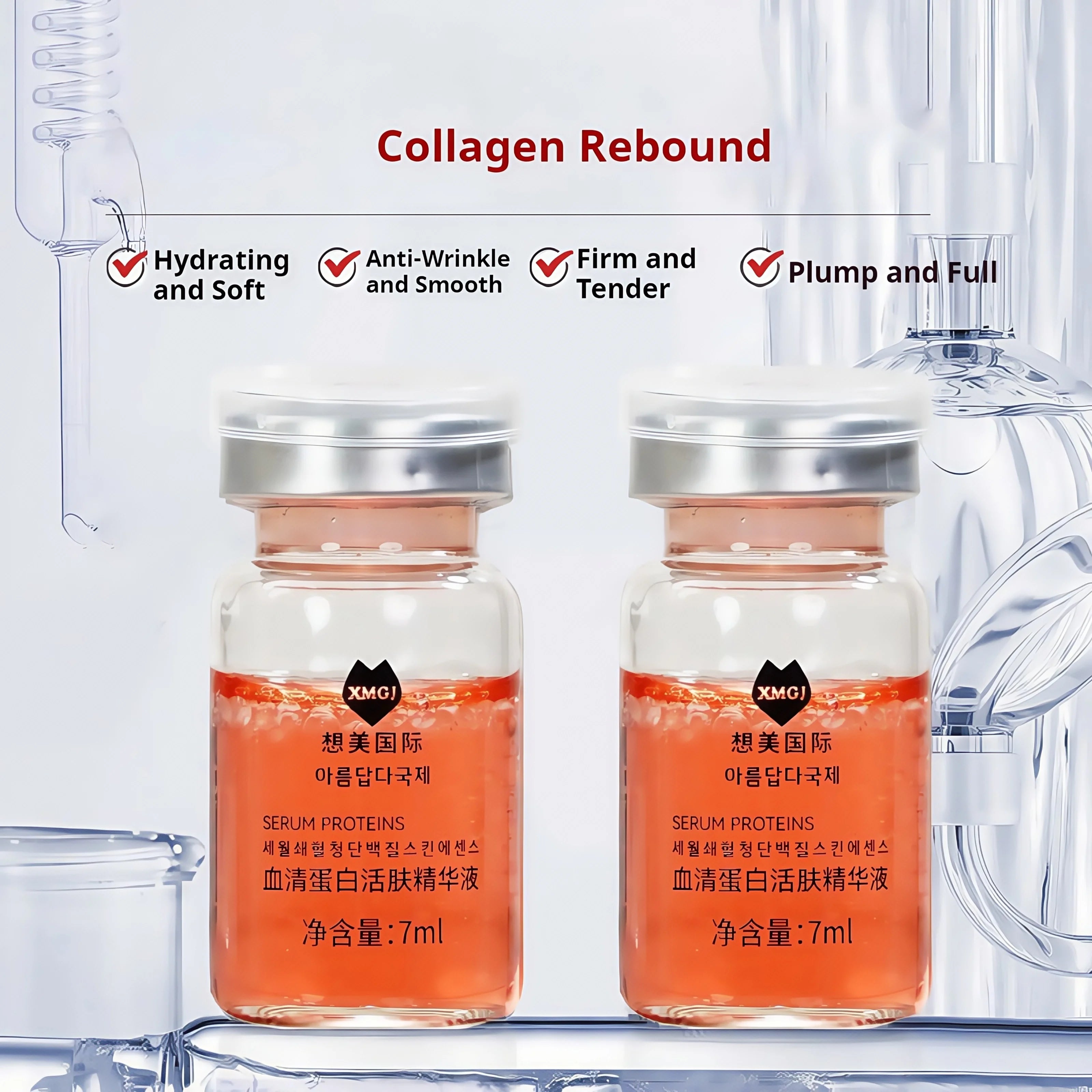 Moisturizing Wrinkle Ampoule Essence Anti Aging Skin Care Serum Protein Facial Lifting Firming For Dr Pen MYM Massage Absorption