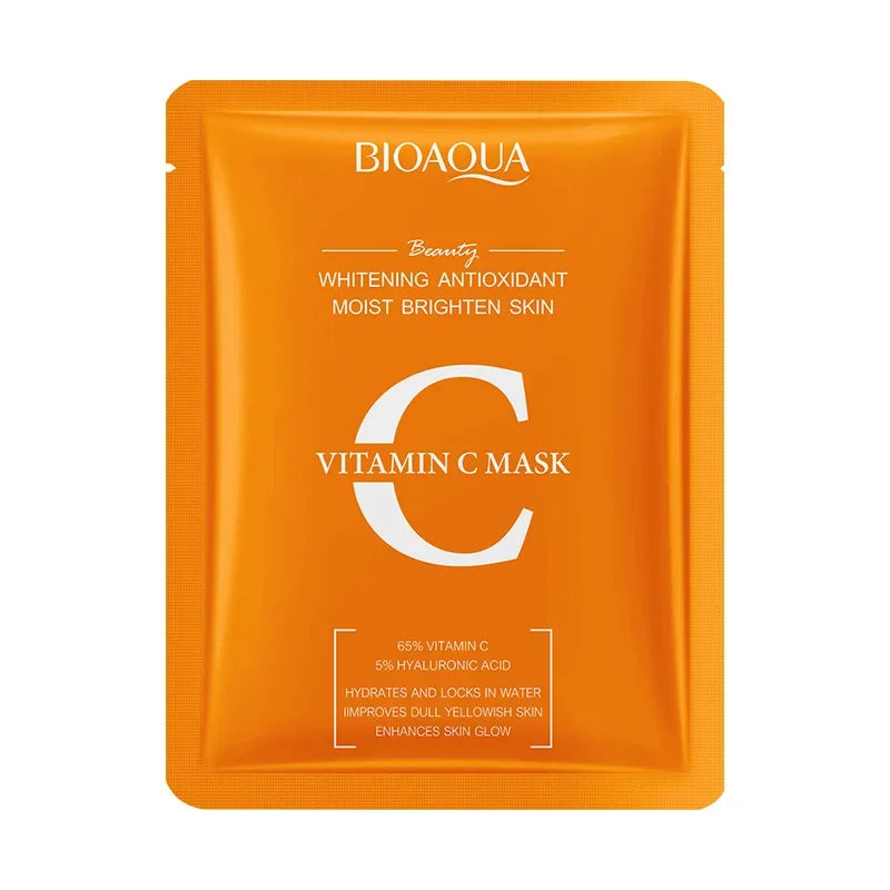 10 PCS Hyaluronic acid VC Antioxidant Niacinamide Whitening Beauty Facial Mask Skin Rejuvenation Care Hydrating Moisturizing