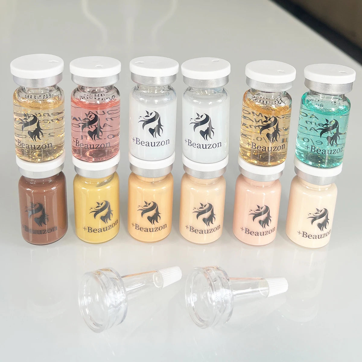 DIY Salmon DNA BB Cream Hyaluronic Acid Facial Glow Serum Ampoule Essence Peptide Moisturizing Foundation Skin Face Care