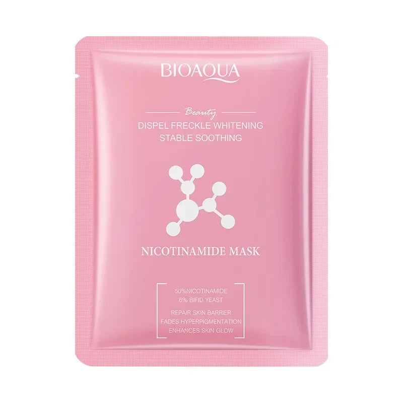 10 PCS Hyaluronic acid VC Antioxidant Niacinamide Whitening Beauty Facial Mask Skin Rejuvenation Care Hydrating Moisturizing