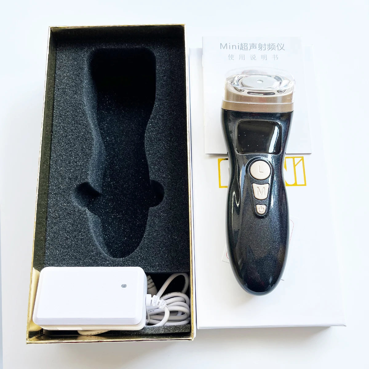 2ND Mini HIFU 3 IN 1 RF EMS HIFU Beauty Machine Face Lifting Facial Microfocus Ultrasound Radiofrequency Wrinkle Removal