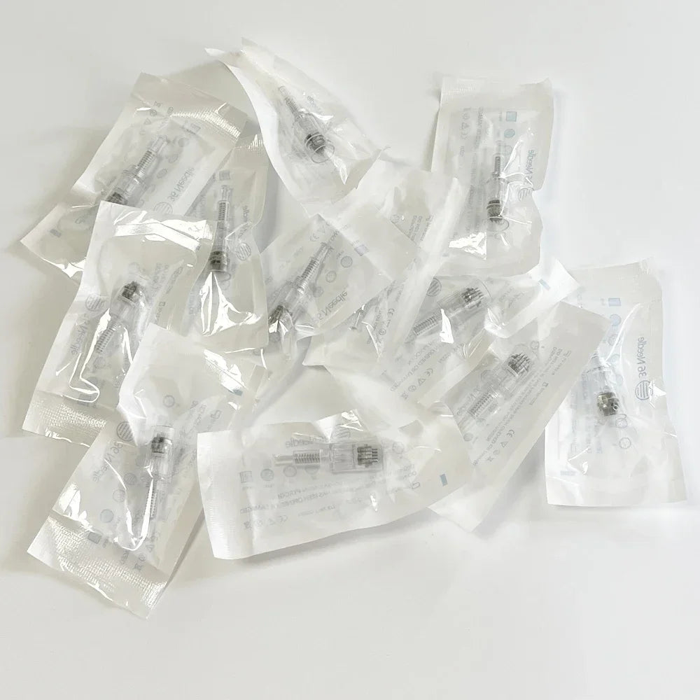 12/36/42 Pin Nano Screw Derma Pen Needle Cartridge Heads For Screw DermaPen Microneedling Pen MTS Micro Needle Meso
