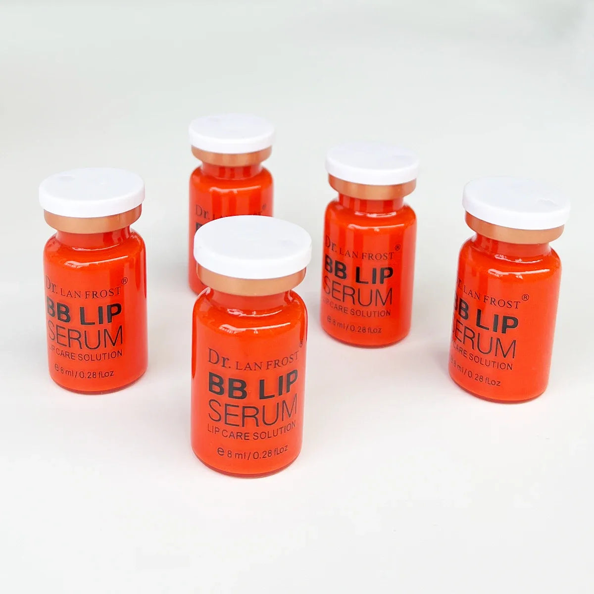 BB Cream Lip Kit Ampoule Microneedle Serum Foundation Starter Kit Permanent Makeup Lip Pigment(Red Orange Pink)