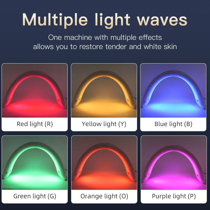7 Color PDT LED Light Photon Therapy Facial Led Mask For Skin Rejuvenation Whiten Spa Home Beauty Machine Salon