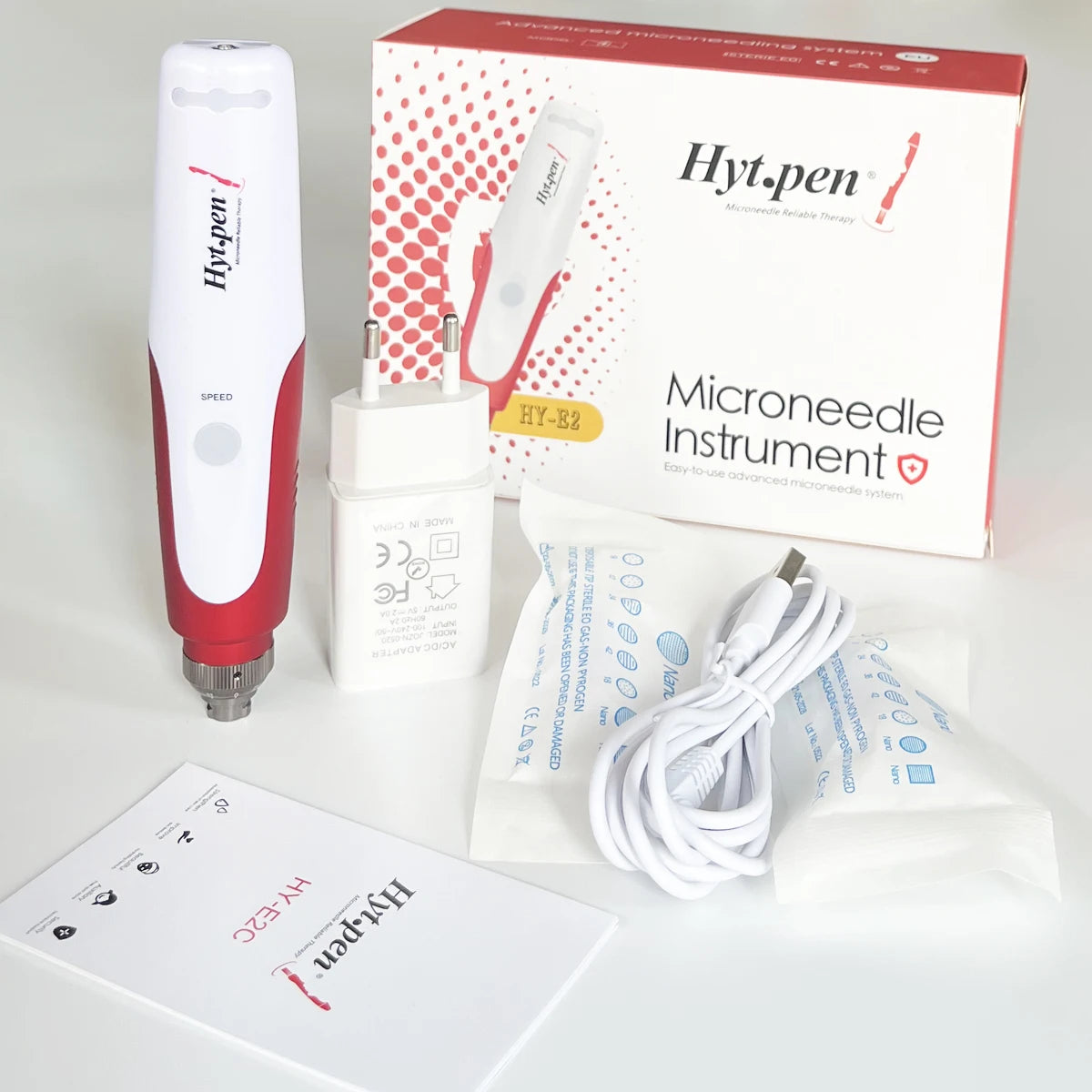 Microneedle Pen Micro Needle Derma Pen Mesotherapy Microneedling Skin Face Care Beauty Machine (Wired)