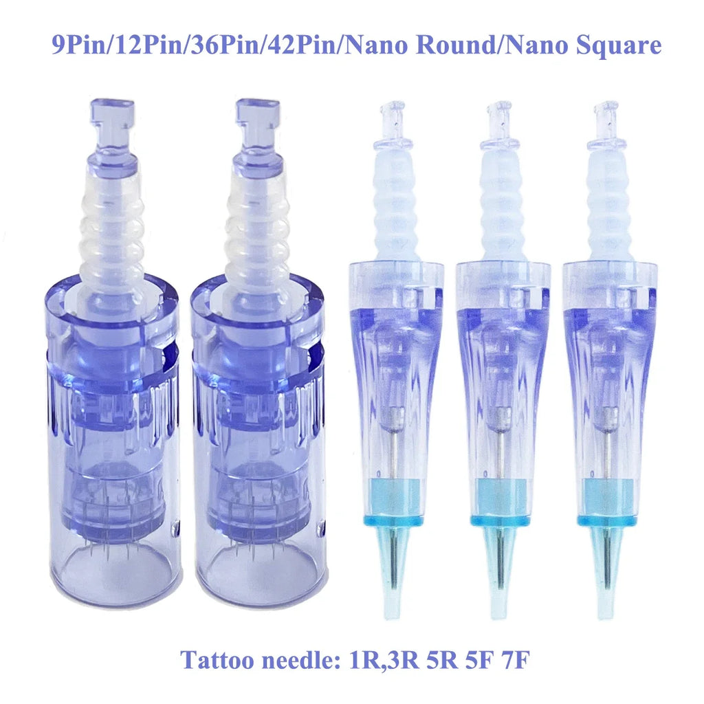 Bayonet Derma Pen Needle Cartridge Replacement Head Tattoo Microneedling For A6 A1 M7 M5 N2 MYM Nano Permanent Makeup MTS