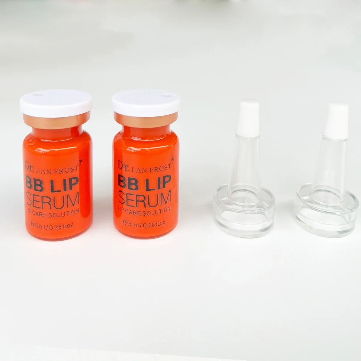 BB Cream Lip Kit Ampoule Microneedle Serum Foundation Starter Kit Permanent Makeup Lip Pigment(Red Orange Pink)