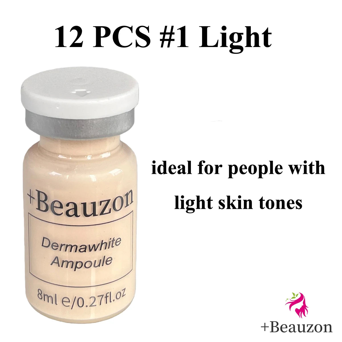 8ml Original Beauzon BB Cream Hyaluronic Acid Facial Glow Serum Ampoule For Microneedle Derma Pen Roller MTS Wrinkle Removal Anti Aging