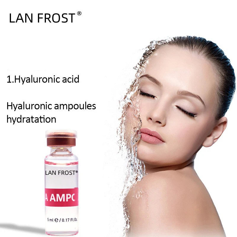 Hyaluronic Acid Microneedling Serum Essence HA Ampoule For Skin Facial Care Moisturizing Hydrating Skin Repair Rejuvenation Smooths Skin