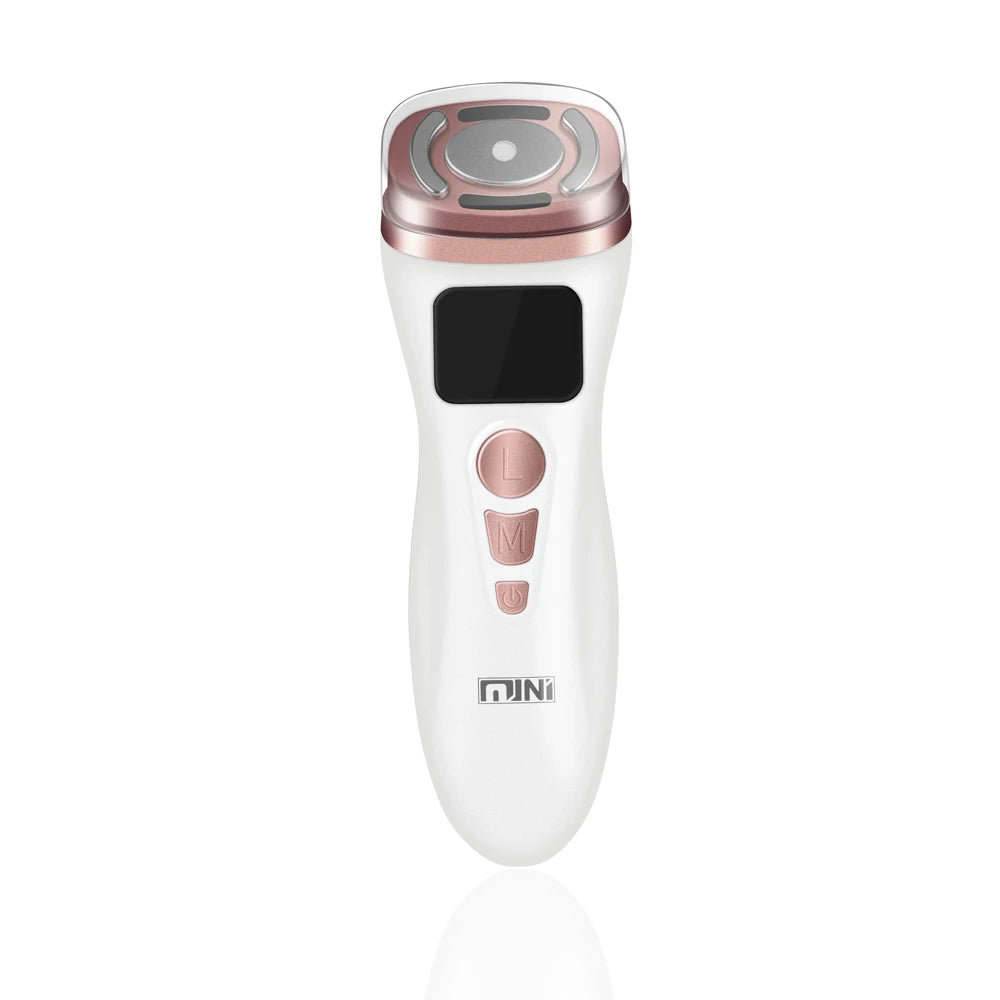 2ND Mini HIFU 3 IN 1 RF EMS HIFU Beauty Machine Face Lifting Facial Microfocus Ultrasound Radiofrequency Wrinkle Removal