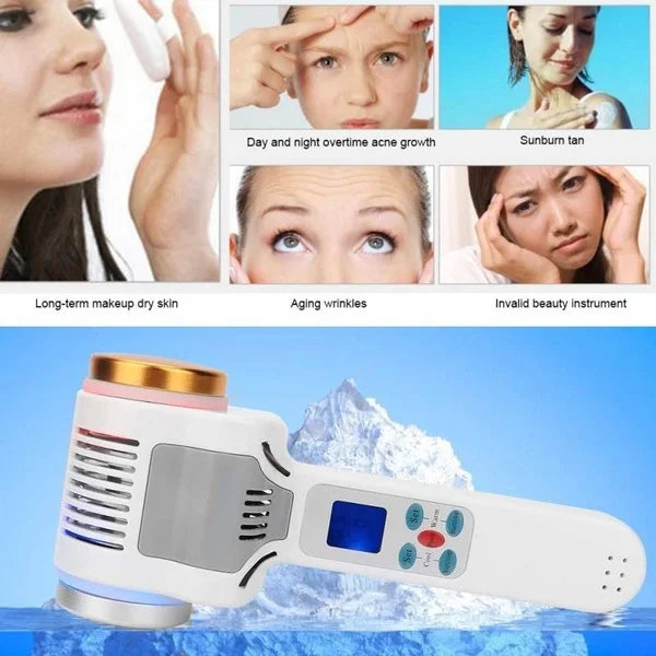 Professional Cryo Hot Cold Hammer Facial Massager Face Lifting Body Face Lift Skin Care Tool Beauty Equipment
