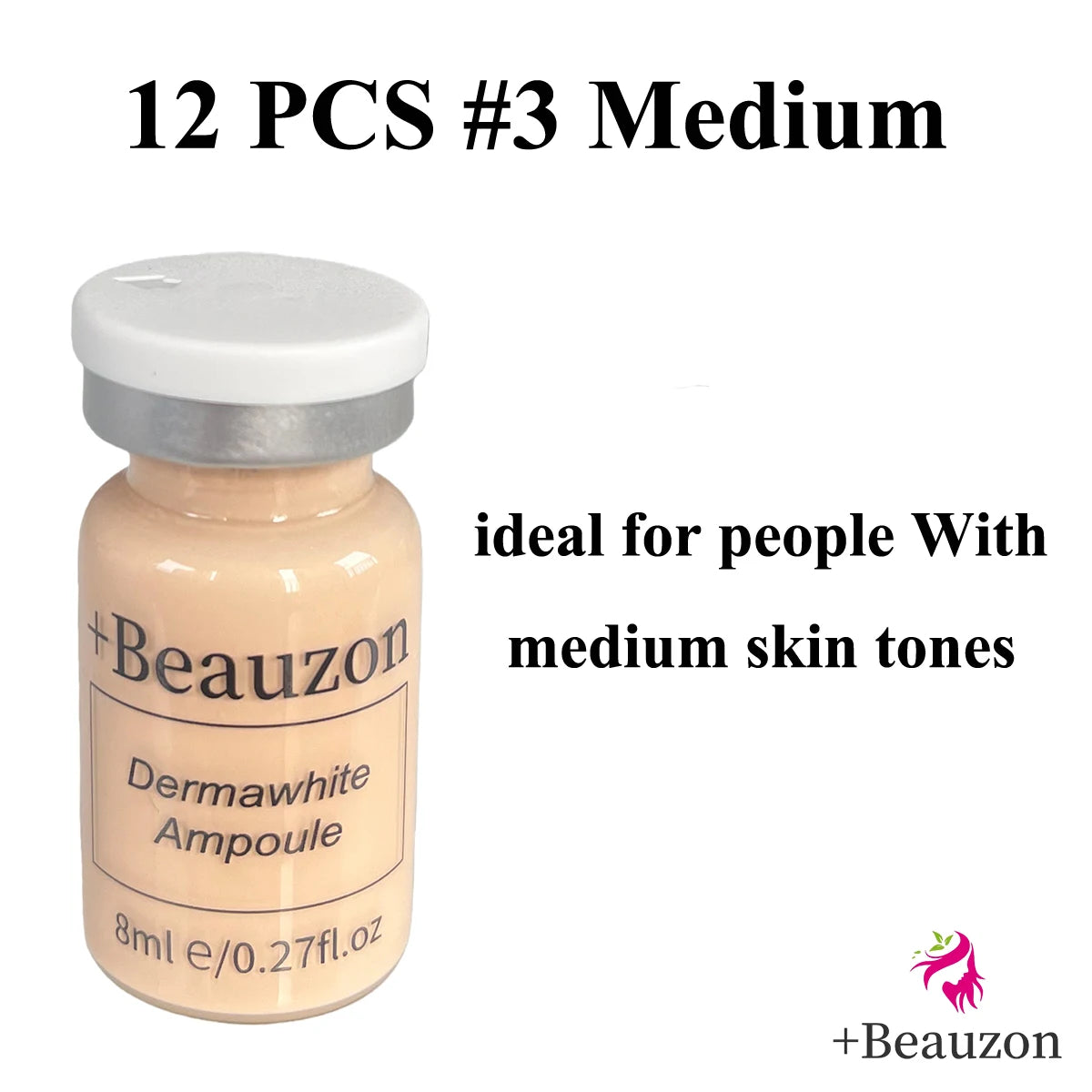 8ml Original Beauzon BB Cream Hyaluronic Acid Facial Glow Serum Ampoule For Microneedle Derma Pen Roller MTS Wrinkle Removal Anti Aging