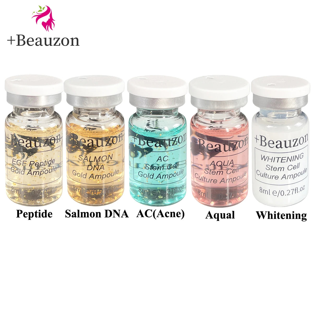 8ml Original Beauzon BB Cream Hyaluronic Acid Facial Glow Serum Ampoule For Microneedle Derma Pen Roller MTS Wrinkle Removal Anti Aging
