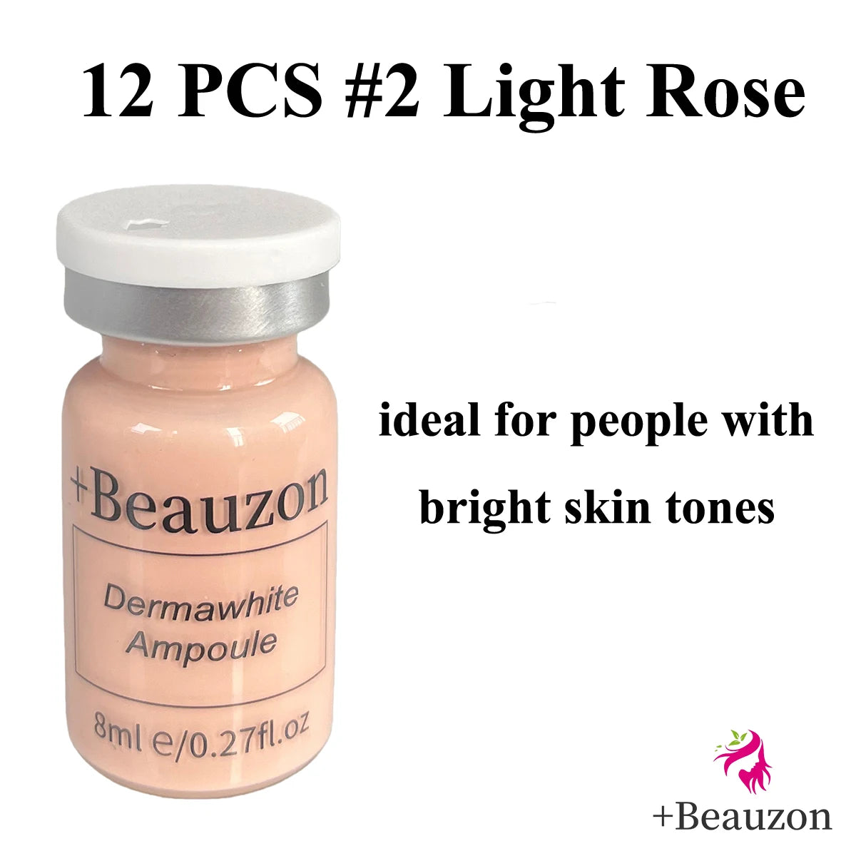 8ml Original Beauzon BB Cream Hyaluronic Acid Facial Glow Serum Ampoule For Microneedle Derma Pen Roller MTS Wrinkle Removal Anti Aging